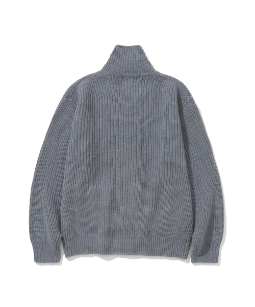 SIIIIDO（シド）の「HERMANN HEAVY YAK WOOL COLLAR CARDIGAN #1（カーディガン/ボレロ・メンズ・グレイッシュブルー・2/3）」の2枚目の写真