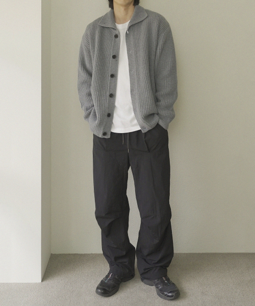 SIIIIDO（シド）の「HERMANN HEAVY YAK WOOL COLLAR CARDIGAN #1（カーディガン/ボレロ・メンズ・グレイッシュブルー・2/3）」の6枚目の写真