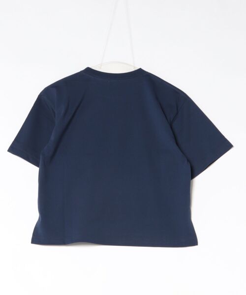 LOWRYS FARM(ローリーズファーム)の「【接触冷感・クイックドライ】機能ロゴTSS 705777(Tシャツ/カットソー・キッズ・ネイビー/オフホワイト/ピンク系その他・110cm/120cm/130cm/140cm/150cm)」の4枚目の写真