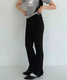 DOT FRILL FLARE PANTS / ドットフリルフレアパンツ
