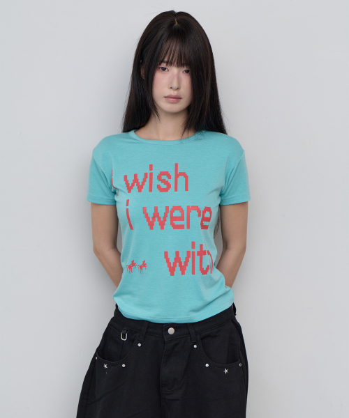 5OML（オーオーエムエル）の「www スリムショートスリーブミント（Tシャツ/カットソー・レディース・ミント・FREE）」の2枚目の写真
