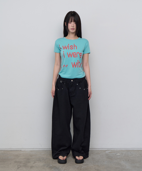 5OML（オーオーエムエル）の「www スリムショートスリーブミント（Tシャツ/カットソー・レディース・ミント・FREE）」の3枚目の写真