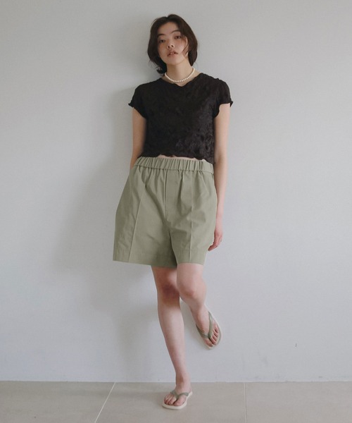 anuke(アンヌーク)の「Twill Half Pants(その他パンツ・レディース・ブラック/ベージュ・38inch/36inch)」の10枚目の写真