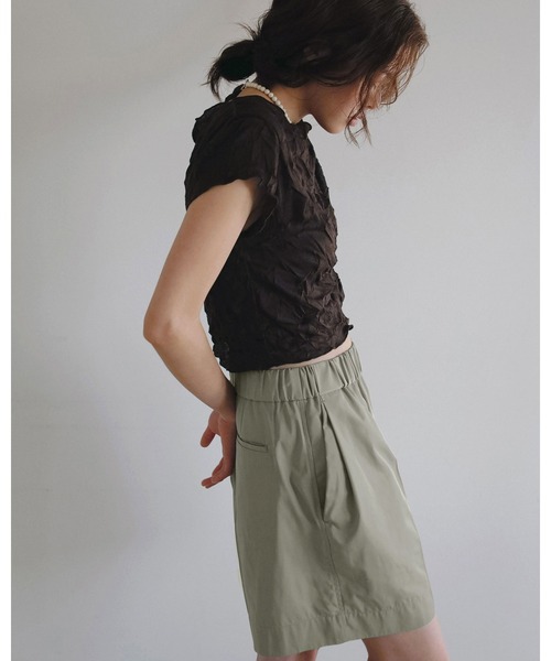 anuke(アンヌーク)の「Twill Half Pants(その他パンツ・レディース・ブラック/ベージュ・38inch/36inch)」の9枚目の写真