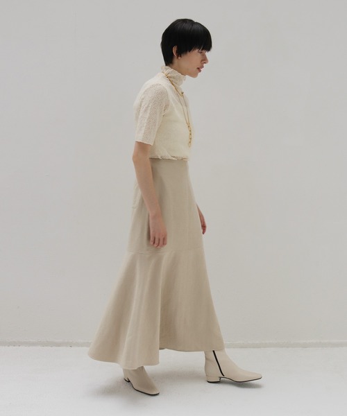 DRESSLAVE(ドレスレイブ)の「vintage smooth suede skirt(ヴィンテージスムーススエードスカート)(スカート・レディース・ベージュ/カーキ・38/36)」の10枚目の写真