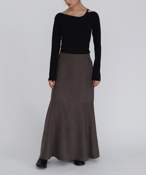 DRESSLAVE(ドレスレイブ)の「vintage smooth suede skirt(ヴィンテージスムーススエードスカート)(スカート・レディース・ベージュ/カーキ・38/36)」の22枚目の写真