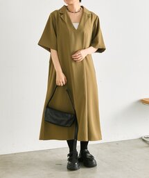 半袖Vネックワンピース【SUM1 STYLE】