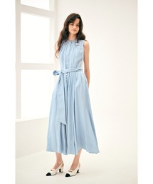 エステラk ホルターシャツドレス 新品！！　ブルー Estella.K｜エステラケーのワンピース（ブルー・ネイビー/青色系）通販