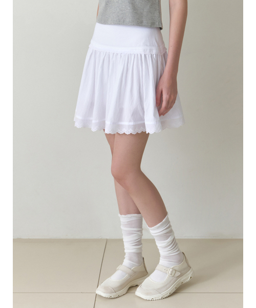 RE_L(リエル)の「Berries lace mini skirt (white)(スカート・レディース・その他・SMALL/MEDIUM)」の1枚目の写真