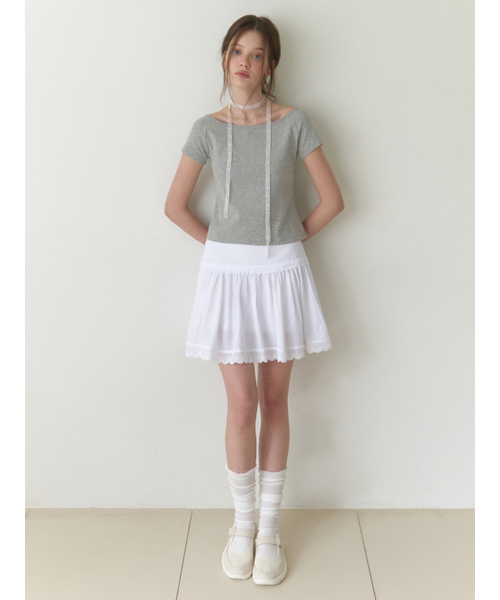 RE_L(リエル)の「Berries lace mini skirt (white)(スカート・レディース・その他・SMALL/MEDIUM)」の3枚目の写真
