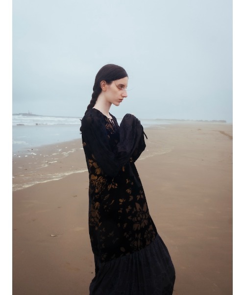 sahara(サハラ)の「【26AW PRE ORDER】Patchwork Velour Dress.(ワンピース・レディース・ブラック/ブラウン・FREE)」の22枚目の写真