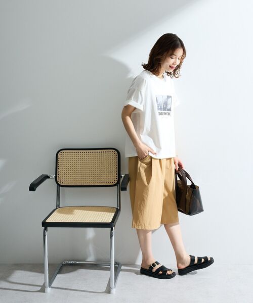 Green Parks(グリーンパークス)の「撥水加工ワイドキュロット(その他パンツ・レディース・ブラック/ベージュ・FREE)」の8枚目の写真