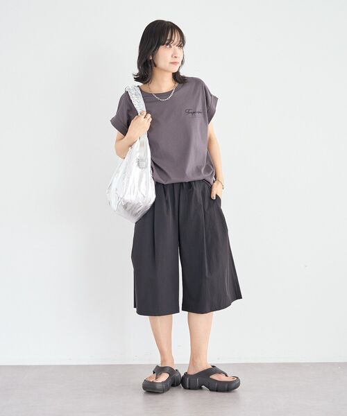 Green Parks(グリーンパークス)の「撥水加工ワイドキュロット(その他パンツ・レディース・ブラック/ベージュ・FREE)」の16枚目の写真
