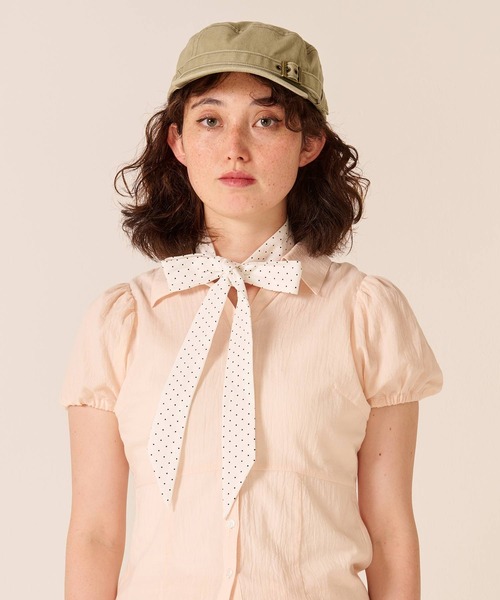 TINA:JOJUN(ティーナジョジュン)の「ベルテッド キャップ TINA:JOJUN(キャップ・レディース・ベージュ/カーキ・フリー)」の13枚目の写真