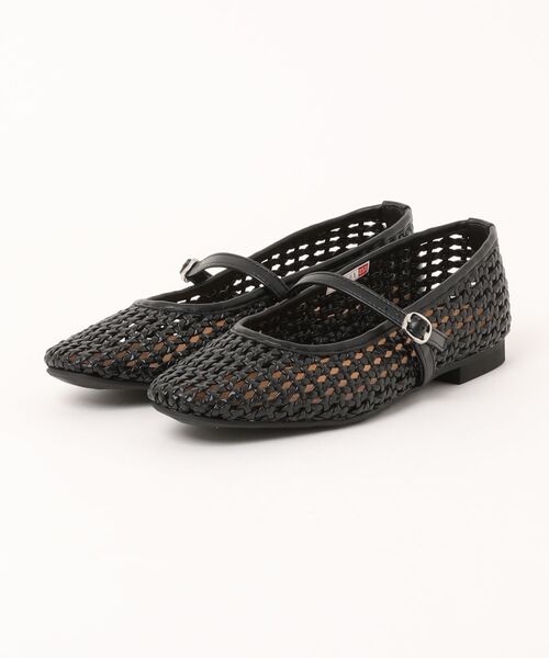ABC-MART(エービーシーマート)の「JOLI ENCORE(FR) ジョリー・アンコール MESH FLAT PUMPS メッシュフラットパンプス JE-5501 BLACK(パンプス・レディース・ブラック・24.5cm/24.0cm/23.5cm/23.0cm/22.5cm)」の1枚目の写真