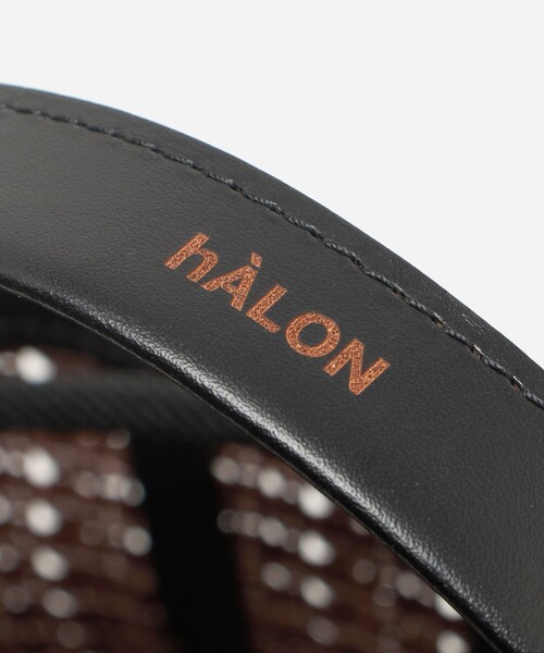 hALON(アーロン)の「<hALON>ウーブン メッシュ 巾着バッグ(ショルダーバッグ・メンズ・ダークブラウン・FREE)」の12枚目の写真