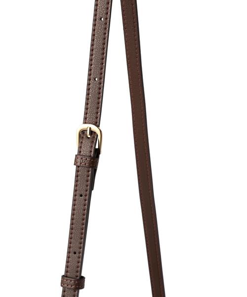 NATURAL BEAUTY BASIC(ナチュラルビューティーベーシック)の「メタルオーナメント2WAYバケットバッグ(ショルダーバッグ・レディース・ダークブラウン・-)」の3枚目の写真