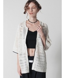 MIX PATTERN KNIT SHIRT