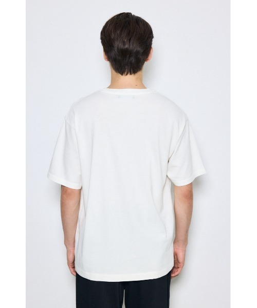 AZUL by moussy(アズールバイマウジー)の「引き揃え天竺Didn't care Tシャツ(Tシャツ/カットソー・メンズ・ブラック/ホワイト・LARGE/MEDIUM)」の5枚目の写真