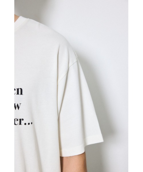 AZUL by moussy(アズールバイマウジー)の「引き揃え天竺Didn't care Tシャツ(Tシャツ/カットソー・メンズ・ブラック/ホワイト・LARGE/MEDIUM)」の16枚目の写真