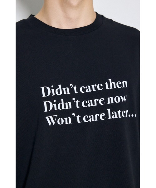 AZUL by moussy(アズールバイマウジー)の「引き揃え天竺Didn't care Tシャツ(Tシャツ/カットソー・メンズ・ブラック/ホワイト・LARGE/MEDIUM)」の15枚目の写真