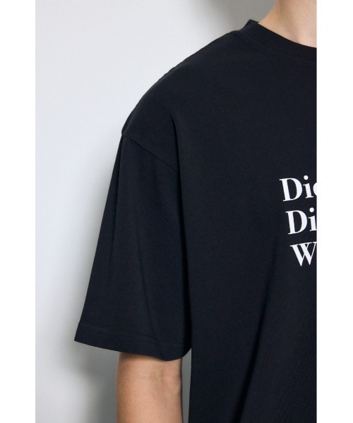 AZUL by moussy(アズールバイマウジー)の「引き揃え天竺Didn't care Tシャツ(Tシャツ/カットソー・メンズ・ブラック/ホワイト・LARGE/MEDIUM)」の7枚目の写真
