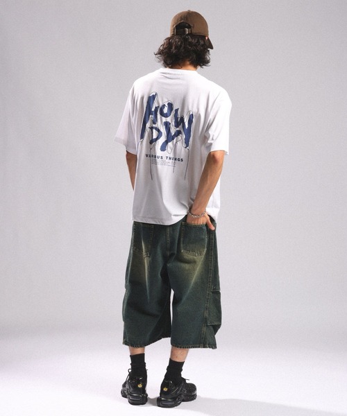 RAGEBLUE(レイジブルー)の「【接触冷感/吸水速乾】3D CORD EMBROIDERY T-SHIRT/コード刺繍Tシャツ(Tシャツ/カットソー・メンズ・ホワイト/ライトブルー/ブラック・MEDIUM/LARGE)」の8枚目の写真
