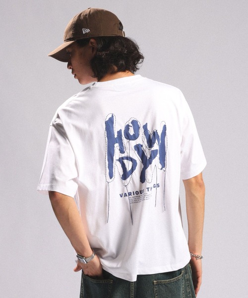 RAGEBLUE(レイジブルー)の「【接触冷感/吸水速乾】3D CORD EMBROIDERY T-SHIRT/コード刺繍Tシャツ(Tシャツ/カットソー・メンズ・ホワイト/ライトブルー/ブラック・MEDIUM/LARGE)」の12枚目の写真