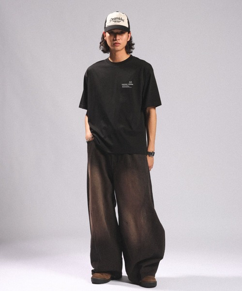 RAGEBLUE(レイジブルー)の「【接触冷感/吸水速乾】3D CORD EMBROIDERY T-SHIRT/コード刺繍Tシャツ(Tシャツ/カットソー・メンズ・ホワイト/ライトブルー/ブラック・MEDIUM/LARGE)」の13枚目の写真