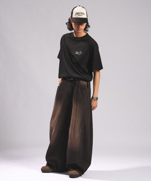 RAGEBLUE(レイジブルー)の「【接触冷感/吸水速乾】3D CORD EMBROIDERY T-SHIRT/コード刺繍Tシャツ(Tシャツ/カットソー・メンズ・ホワイト/ライトブルー/ブラック・MEDIUM/LARGE)」の15枚目の写真
