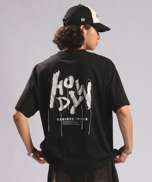 RAGEBLUE(レイジブルー)の「【接触冷感/吸水速乾】3D CORD EMBROIDERY T-SHIRT/コード刺繍Tシャツ(Tシャツ/カットソー・メンズ・ホワイト/ライトブルー/ブラック・MEDIUM/LARGE)」の21枚目の写真