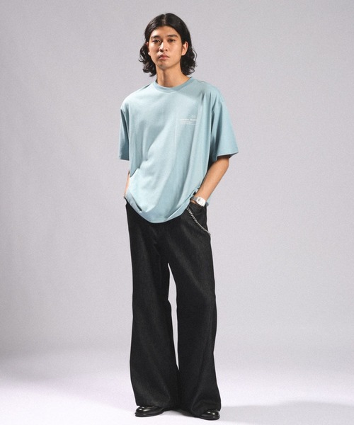 RAGEBLUE(レイジブルー)の「【接触冷感/吸水速乾】3D CORD EMBROIDERY T-SHIRT/コード刺繍Tシャツ(Tシャツ/カットソー・メンズ・ホワイト/ライトブルー/ブラック・MEDIUM/LARGE)」の22枚目の写真