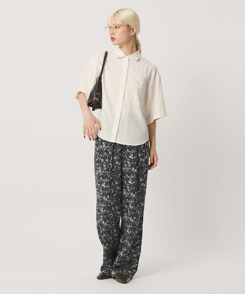 BEAUTY&YOUTH UNITED ARROWS(ビューティーアンドユースユナイテッドアローズ)の「シアー バックタック ショートスリーブ シャツ 接触冷感(シャツ/ブラウス・レディース・オフホワイト/ライトブルー/ライトピンク・FREE)」の9枚目の写真