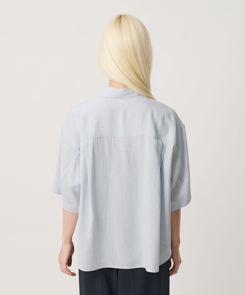 BEAUTY&YOUTH UNITED ARROWS(ビューティーアンドユースユナイテッドアローズ)の「シアー バックタック ショートスリーブ シャツ 接触冷感(シャツ/ブラウス・レディース・オフホワイト/ライトブルー/ライトピンク・FREE)」の15枚目の写真