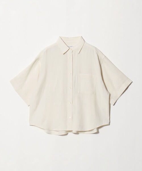 BEAUTY&YOUTH UNITED ARROWS(ビューティーアンドユースユナイテッドアローズ)の「シアー バックタック ショートスリーブ シャツ 接触冷感(シャツ/ブラウス・レディース・オフホワイト/ライトブルー/ライトピンク・FREE)」の16枚目の写真