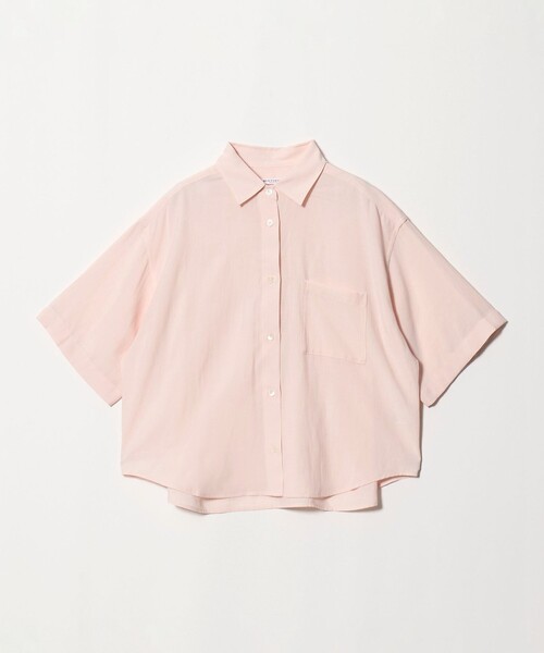 BEAUTY&YOUTH UNITED ARROWS(ビューティーアンドユースユナイテッドアローズ)の「シアー バックタック ショートスリーブ シャツ 接触冷感(シャツ/ブラウス・レディース・オフホワイト/ライトブルー/ライトピンク・FREE)」の19枚目の写真
