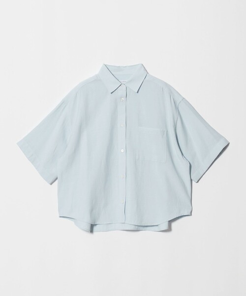 BEAUTY&YOUTH UNITED ARROWS(ビューティーアンドユースユナイテッドアローズ)の「シアー バックタック ショートスリーブ シャツ 接触冷感(シャツ/ブラウス・レディース・オフホワイト/ライトブルー/ライトピンク・FREE)」の22枚目の写真