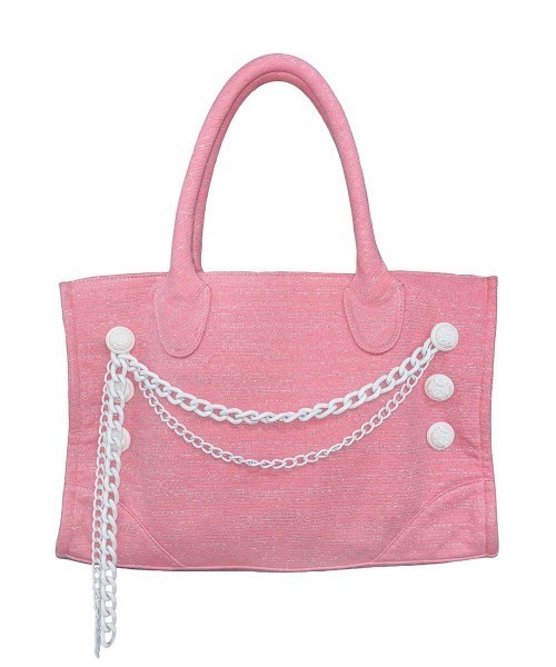 SCULPTOR(スカルプター)の「Chain Terry Bag(ショルダーバッグ・レディース・ピンク/ブルー・FREE)」の4枚目の写真