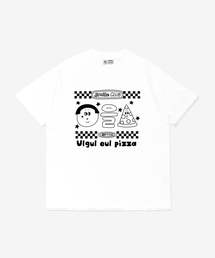 顔をピザフィロソフィTシャツ