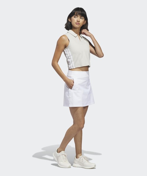 adidas(アディダス)の「ビヨンド ザ コース サイドスナップ ツイストウィーブ スコート【adidas Golf/アディダスゴルフ】(スカート・レディース・ホワイト・SMALL/MEDIUM/LARGE/X-LARGE/X-SMALL)」の2枚目の写真
