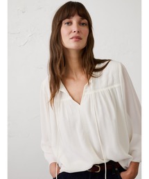 BANANA REPUBLIC FACTORY STORE シフォンプリーツリリースブラウス