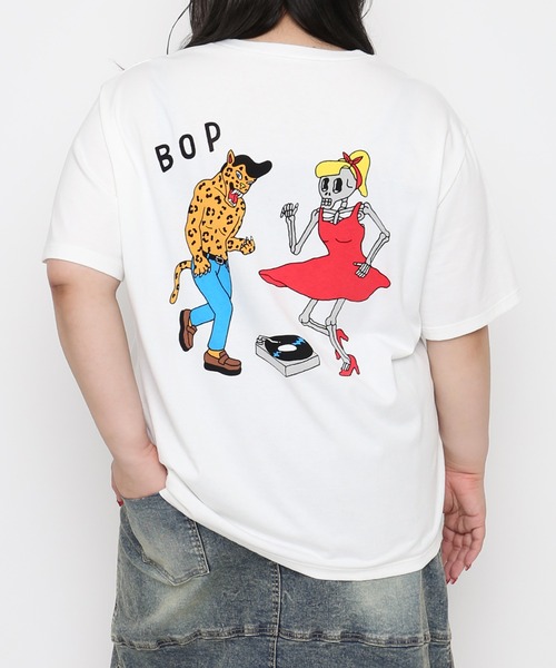 PUNYUS（プニュズ）の「【NEW SIZE】Bebop Dance Tシャツ（Tシャツ/カットソー・レディース・スミクロ/ライトイエロー/ホワイト・3/4/5）」の2枚目の写真
