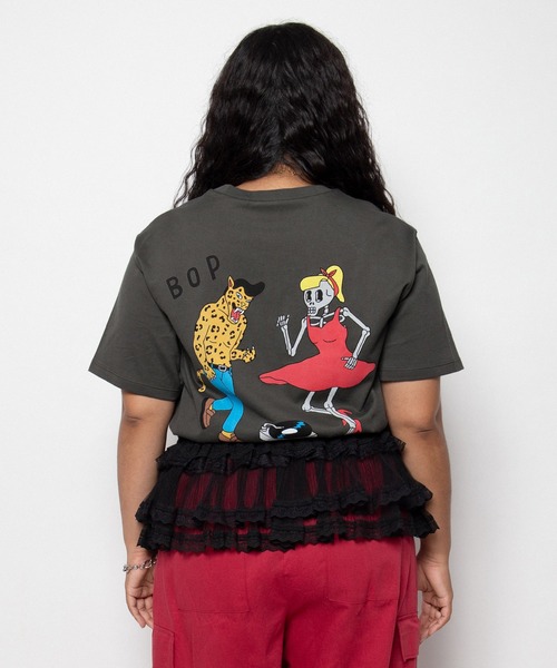 PUNYUS（プニュズ）の「【NEW SIZE】Bebop Dance Tシャツ（Tシャツ/カットソー・レディース・スミクロ/ライトイエロー/ホワイト・3/4/5）」の13枚目の写真
