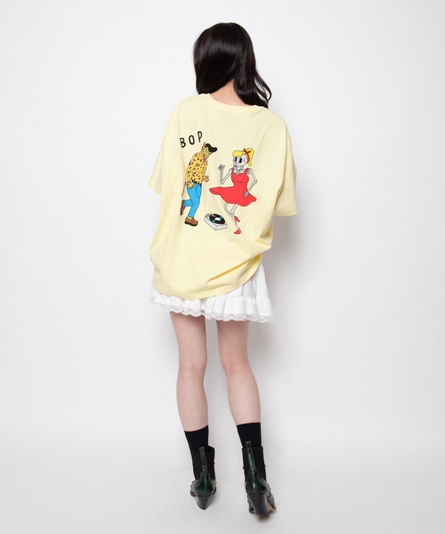 PUNYUS（プニュズ）の「【NEW SIZE】Bebop Dance Tシャツ（Tシャツ/カットソー・レディース・スミクロ/ライトイエロー/ホワイト・3/4/5）」の5枚目の写真