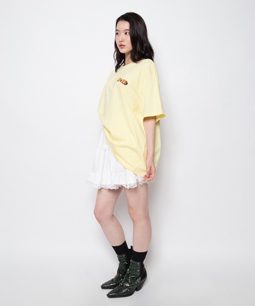 PUNYUS（プニュズ）の「【NEW SIZE】Bebop Dance Tシャツ（Tシャツ/カットソー・レディース・スミクロ/ライトイエロー/ホワイト・3/4/5）」の8枚目の写真