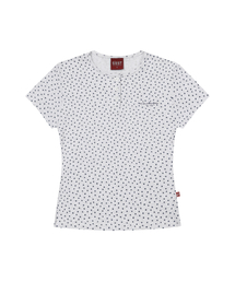 Bloom Henley Neck Slim Fit T-shirts White Melange