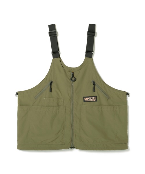 GRIP SWANY(グリップスワニー)の「【GSMV-235】 RIPSTOP SUPPLEX GEAR BAG VEST(ベスト・メンズ・オリーブ/ブラウン/ブラック・M/L/XL)」の2枚目の写真