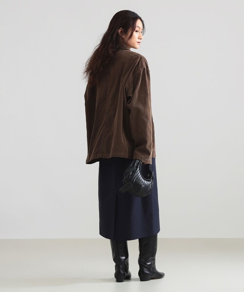 Demi-Luxe BEAMS（デミルクス ビームス）の「INSCRIRE / コーデュロイ ワークジャケット（ブルゾン・レディース・ブラウン・2/1）」の11枚目の写真