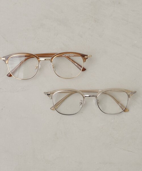 Kastane(カスタネ)の「ハーフリムメガネ(メガネ・レディース・ブラウン/シルバー・FREE)」の12枚目の写真