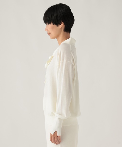 Elura(エルーラ)の「ウールコンボウタイニット/1078733(ニット/セーター・レディース・オフホワイト/ブルー/チャコールグレー・FREE)」の17枚目の写真
